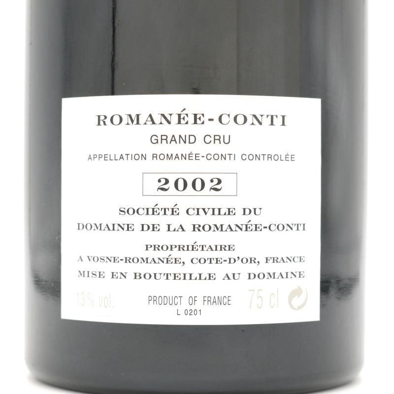 2002 ロマネコンティ / ドメーヌ ド ラ ロマネ コンティ 750ml［プライベートセラー］ DRC D.R.C.