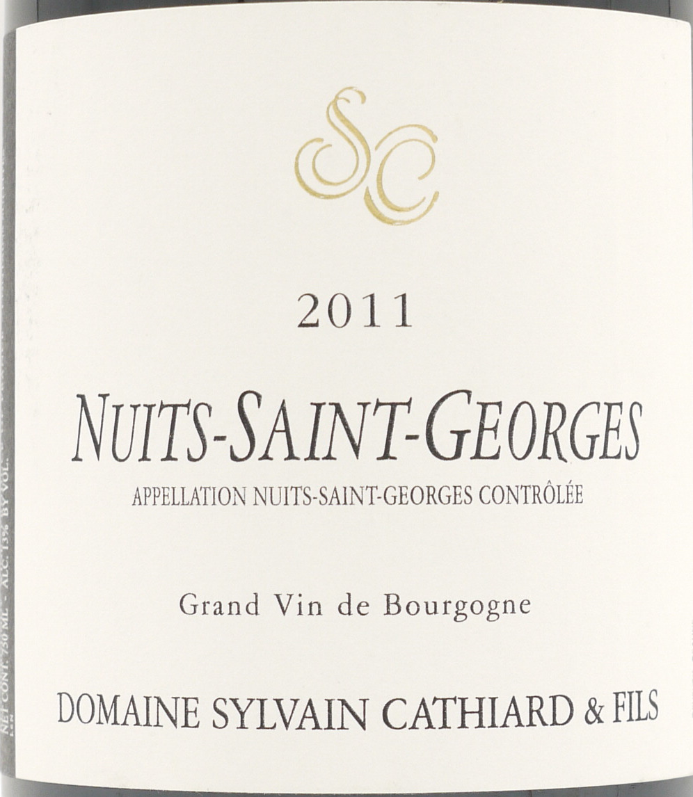 2011 ニュイ サン ジョルジュ シルヴァン カティアール 750ml ブルゴーニュ フランス 赤ワイン